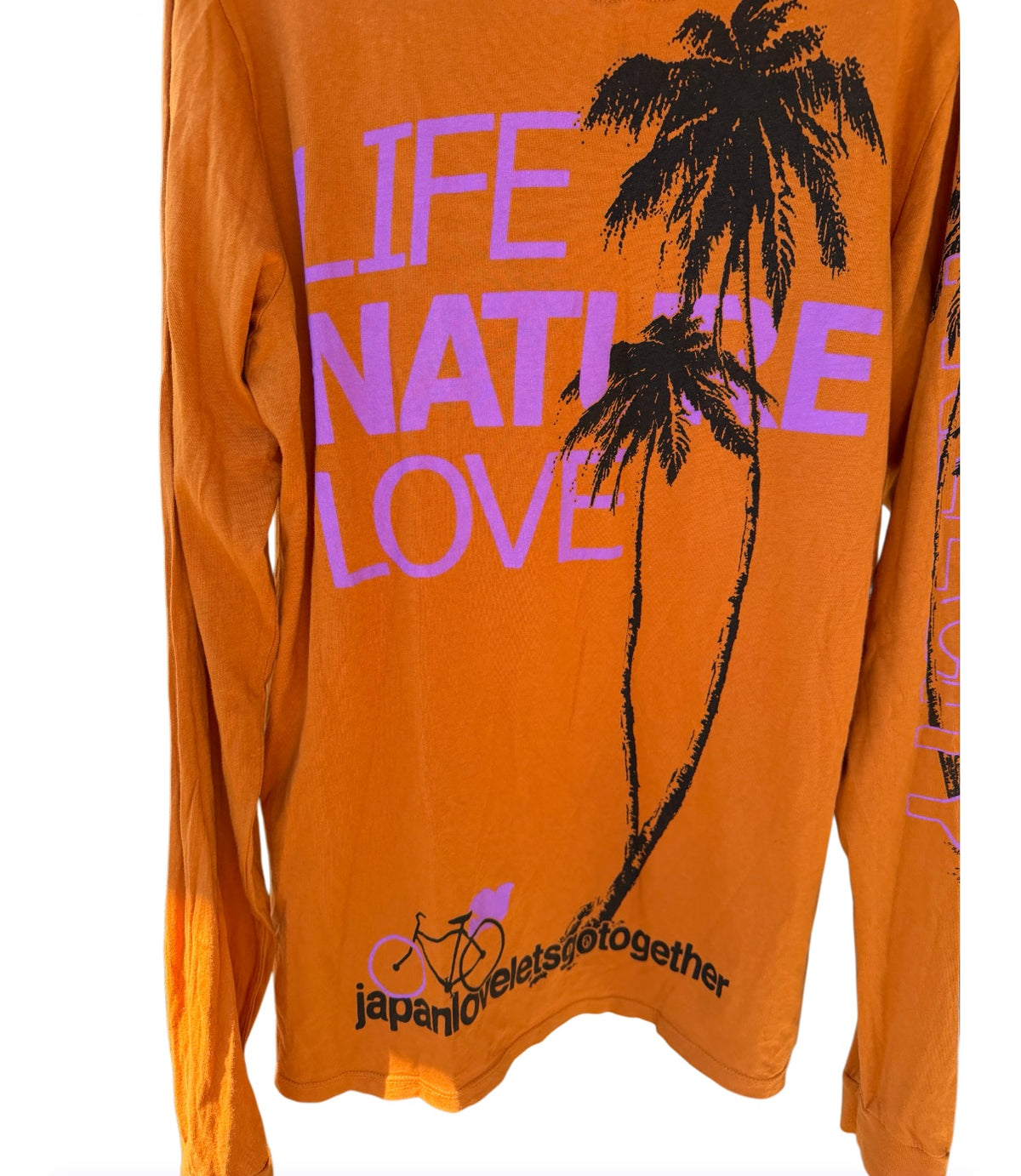 Free City Orange Japan Graphic Long Sleeve T-Shirt