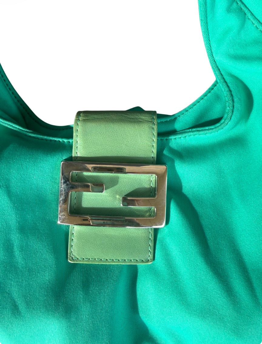 Fendi Teal Baguette