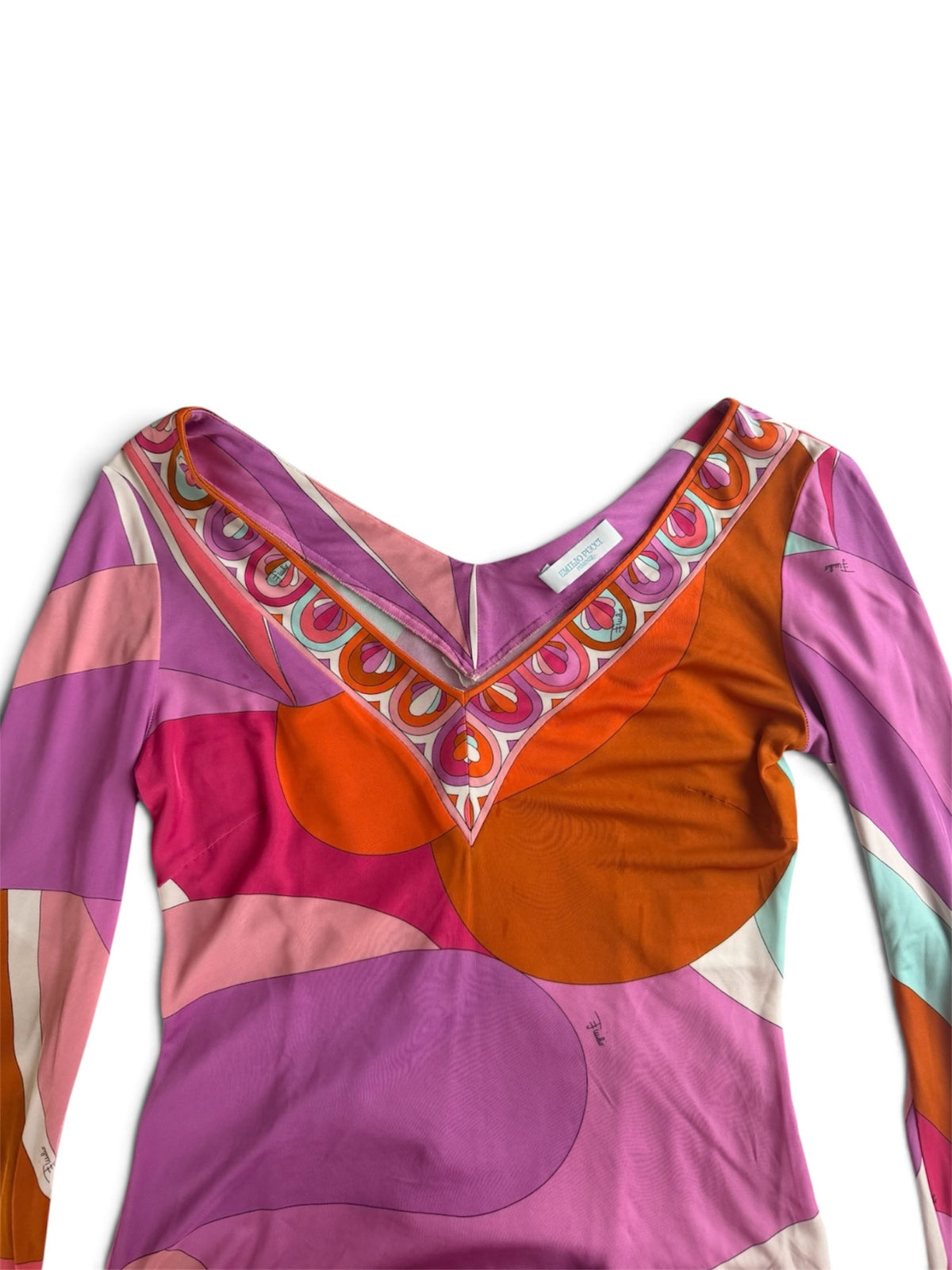Emilio Pucci Printed Two-Piece Top and Pants Set