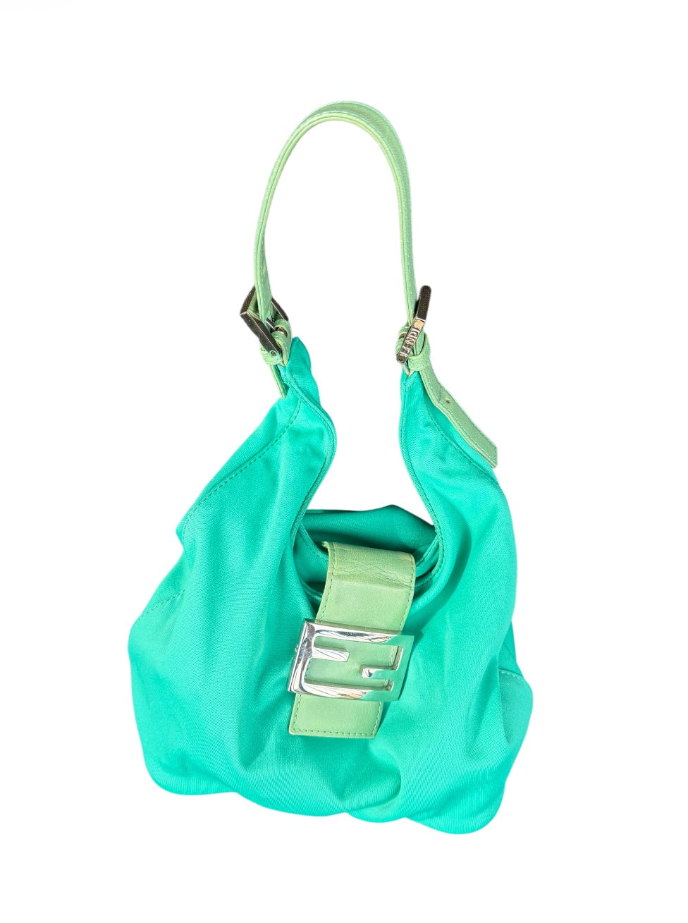 Fendi Teal Baguette
