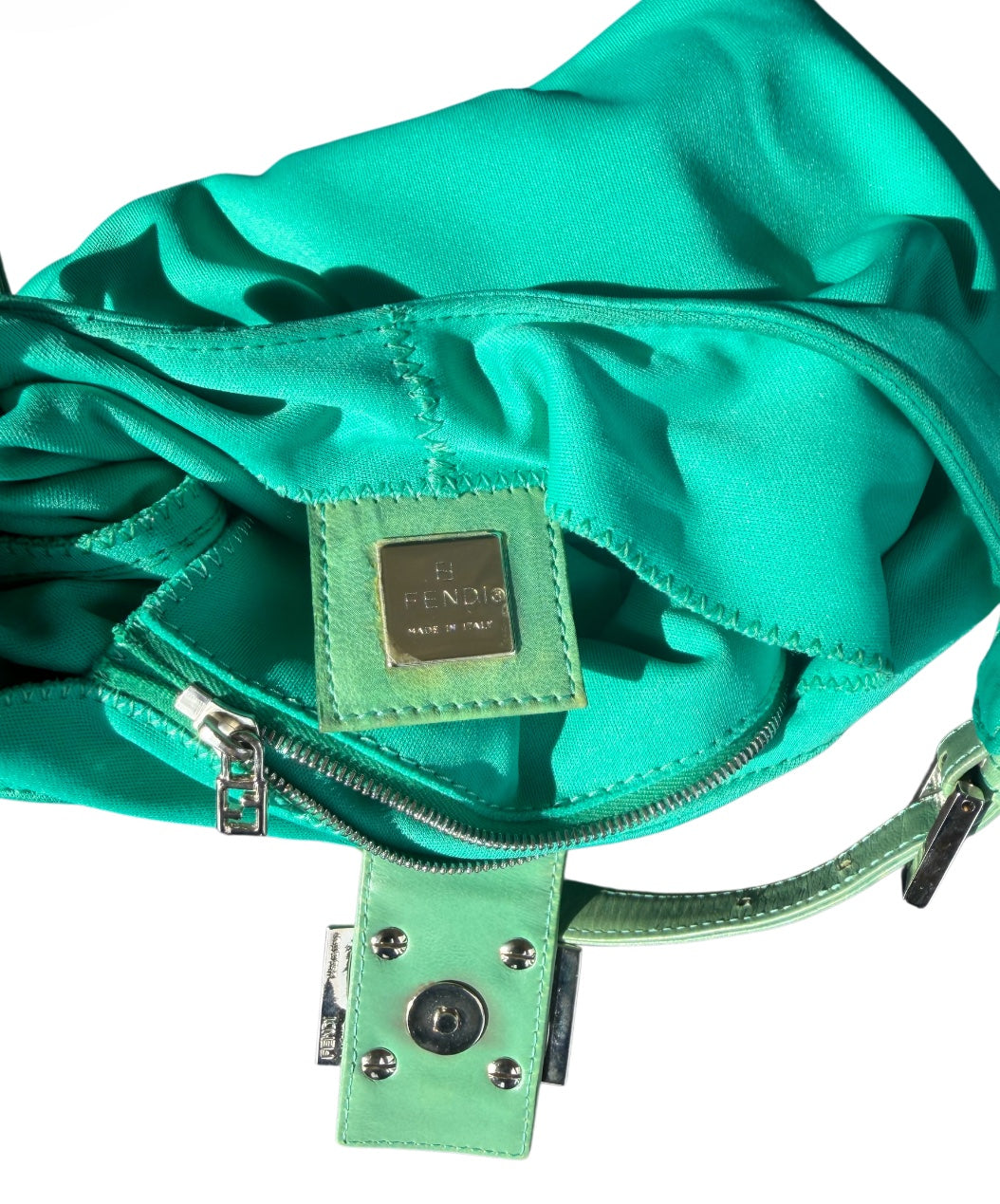 Fendi Teal Baguette