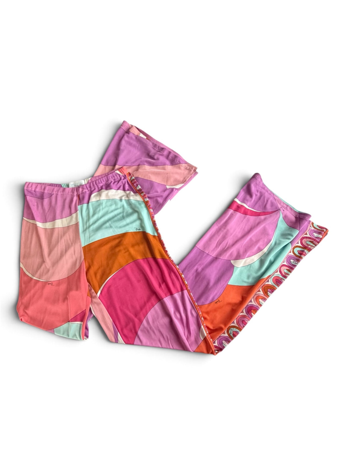 Emilio Pucci Printed Two-Piece Top and Pants Set
