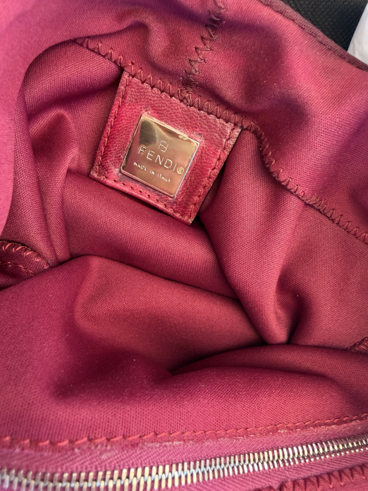 Fendi Ruby Red Baguette