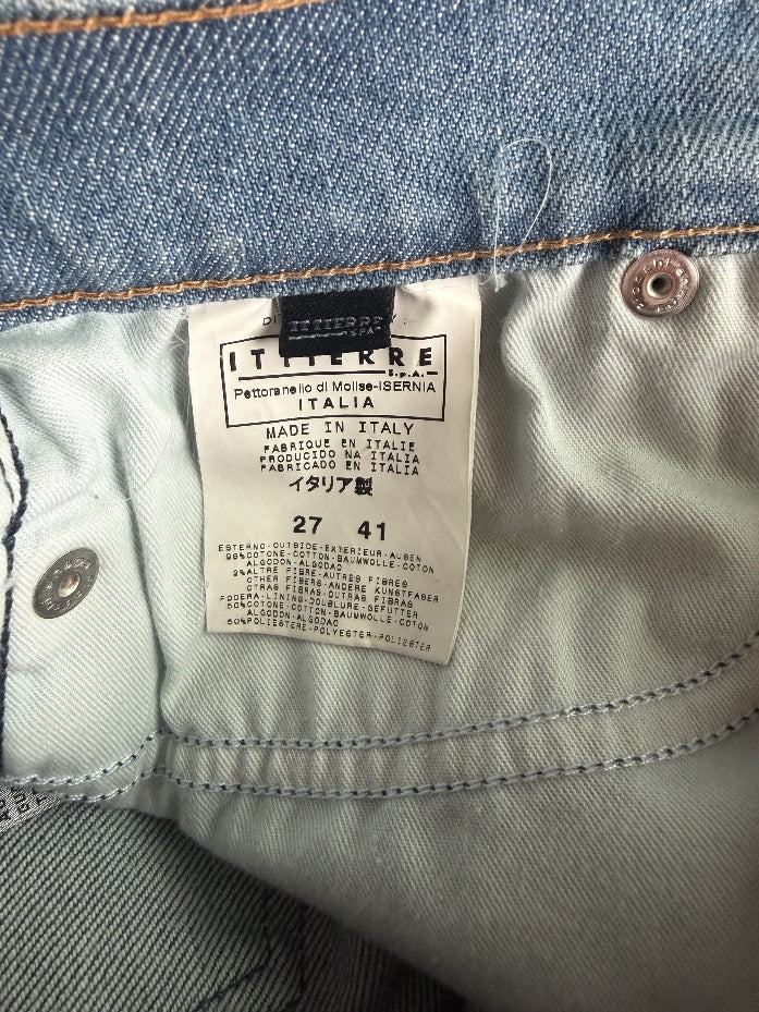 D&G Gold Sequin Patch Light Wash Jeans