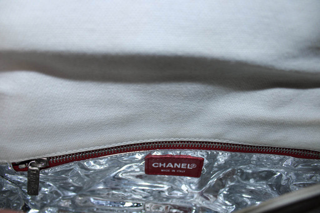 Chanel No. 5 Logo Canvas Shoulder Bag