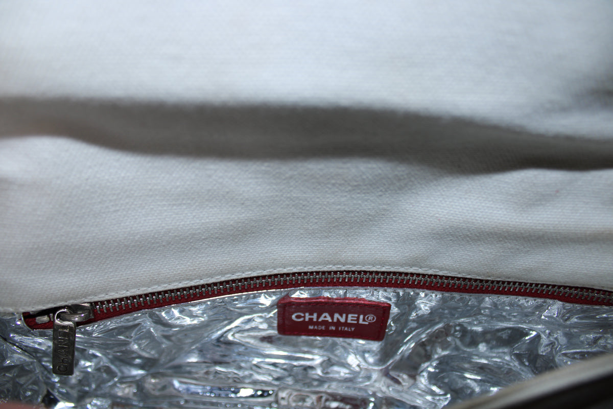 Chanel No. 5 Logo Canvas Shoulder Bag