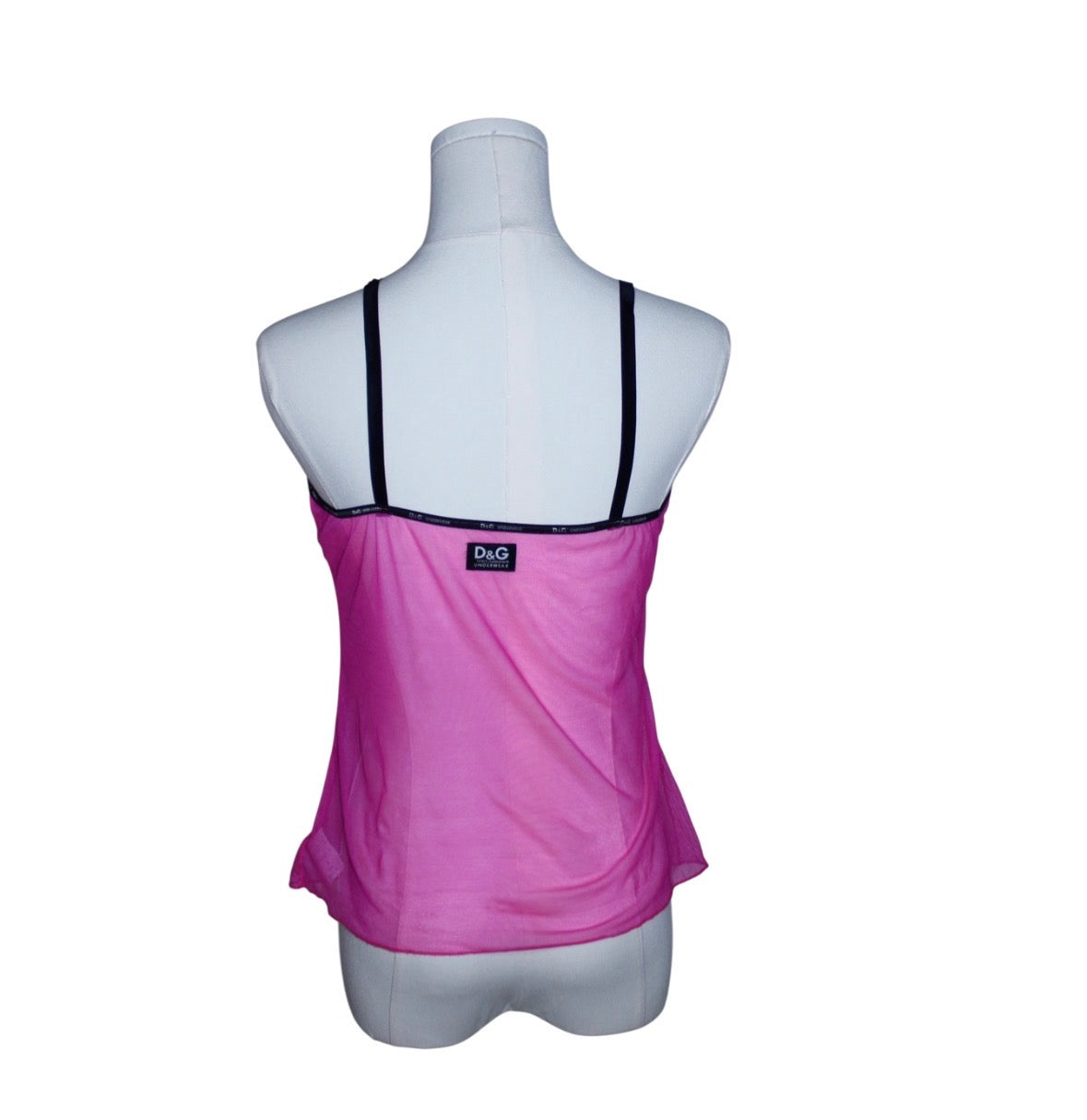 D&G Underwear Neon Pink Mesh Top