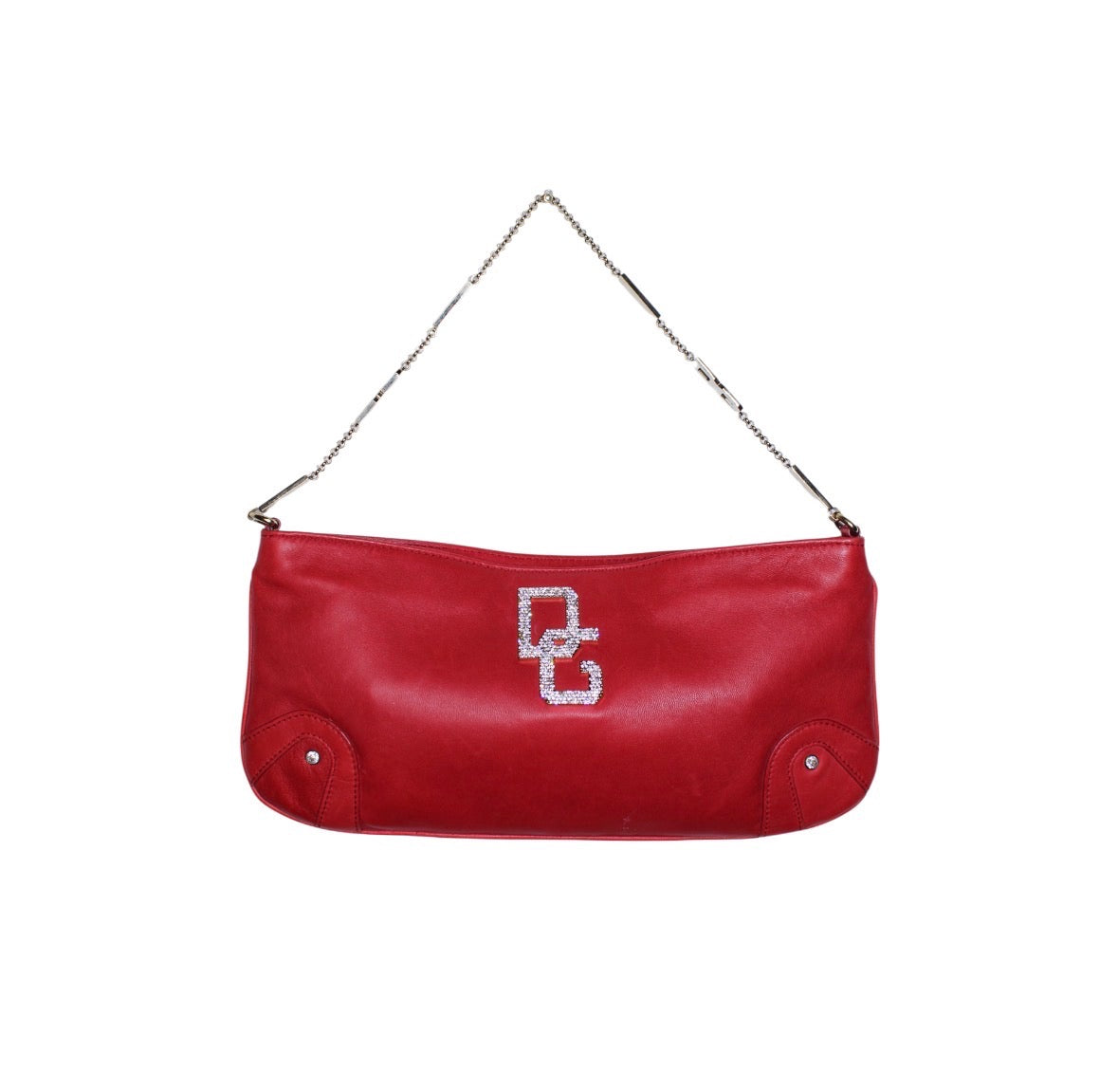 D&G Red Rhinestone Shoulder Bag