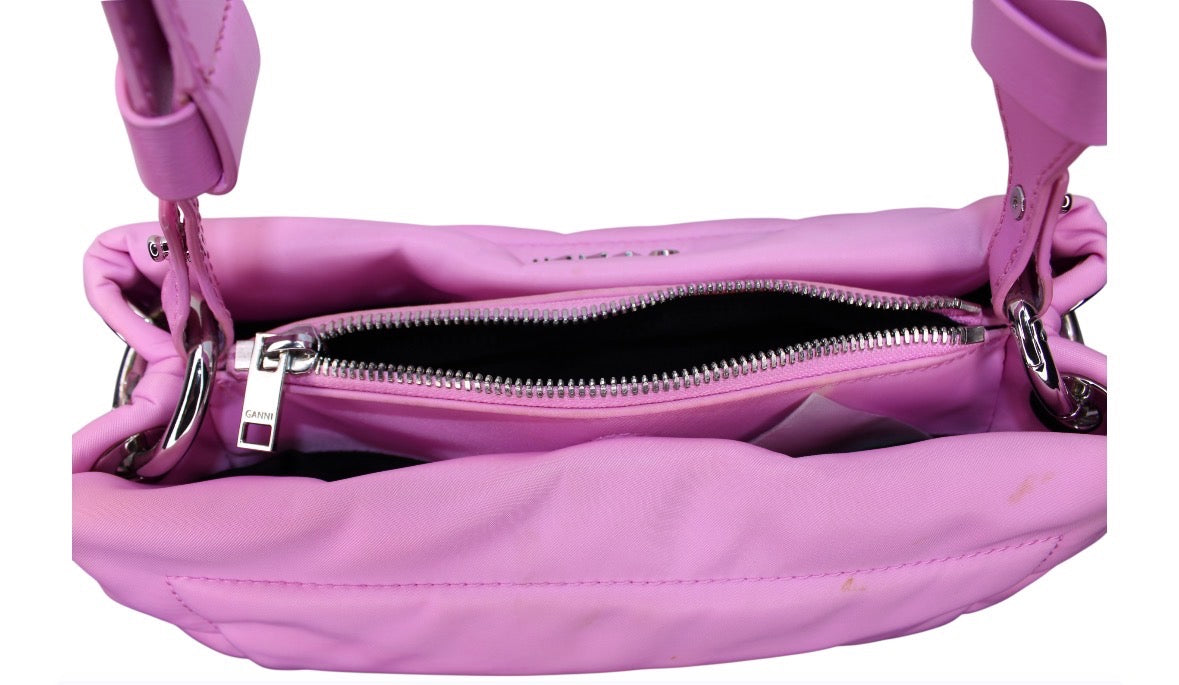 Ganni Pink Plush Bag