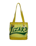 D&G Yellow & Green Rhinestone Lizard Mini Tote Bag
