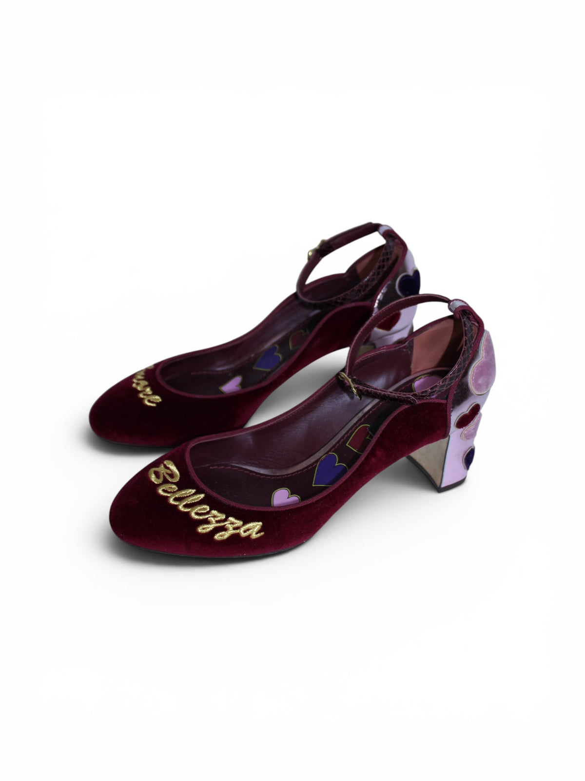 Dolce and Gabbana L'amore e Belleza Vally Strap Pump Heels