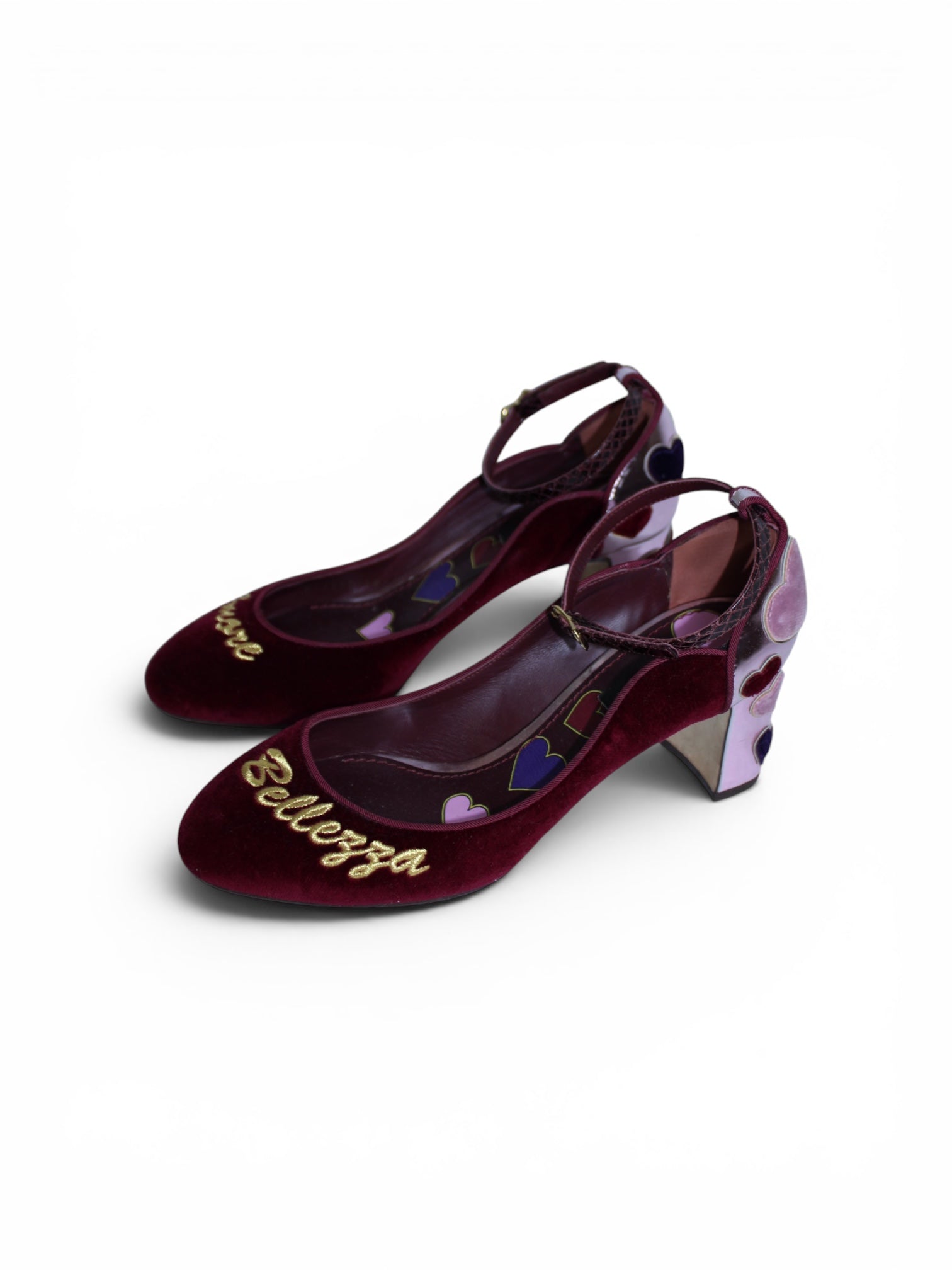 Dolce and Gabbana L'amore e Belleza Vally Strap Pump Heels