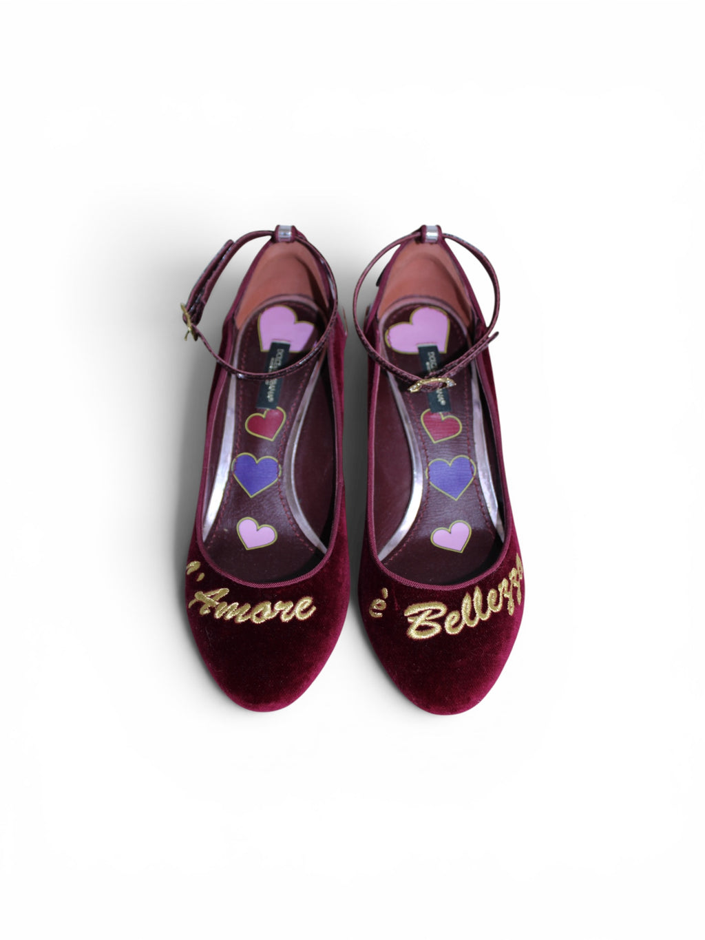 Dolce and Gabbana L'amore e Belleza Vally Strap Pump Heels