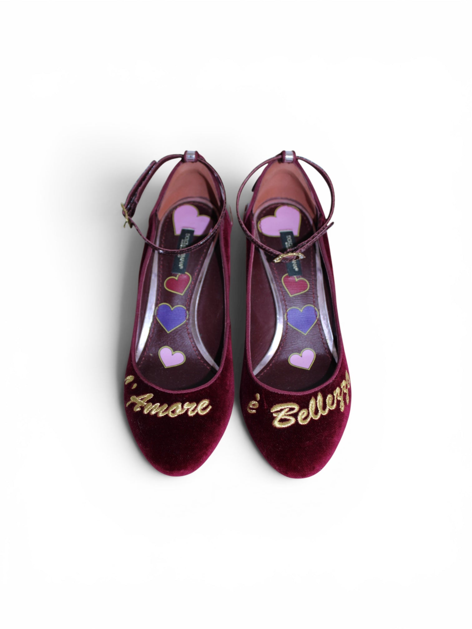 Dolce and Gabbana L'amore e Belleza Vally Strap Pump Heels