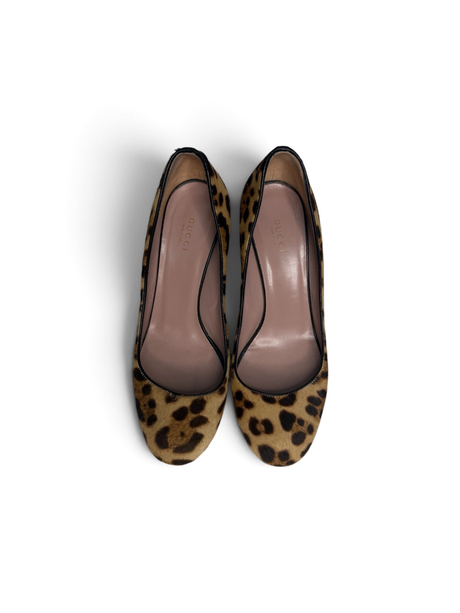 Gucci Pony-hair Calfskin Wedge Heels