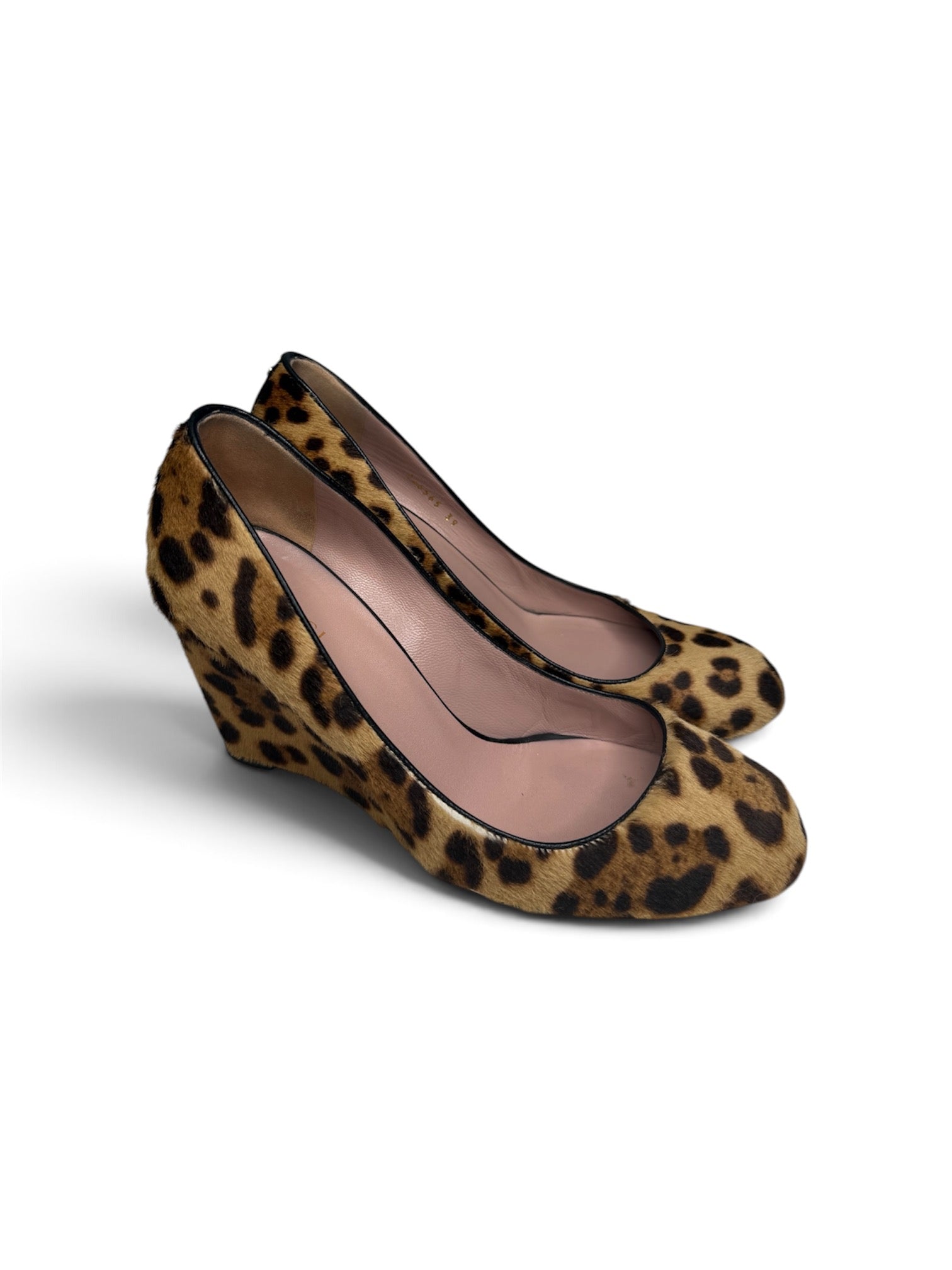 Gucci Pony-hair Calfskin Wedge Heels