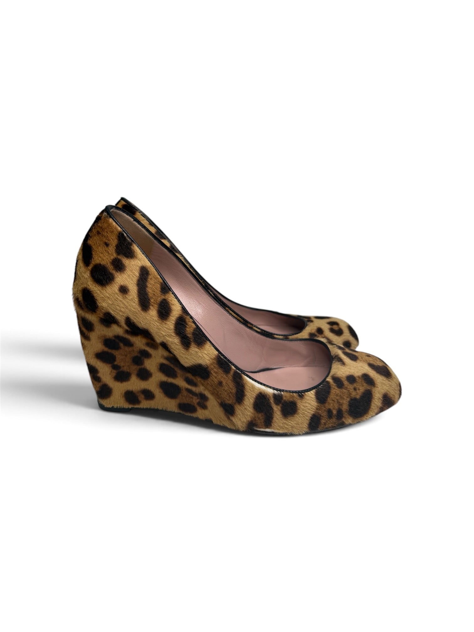 Gucci Pony-hair Calfskin Wedge Heels