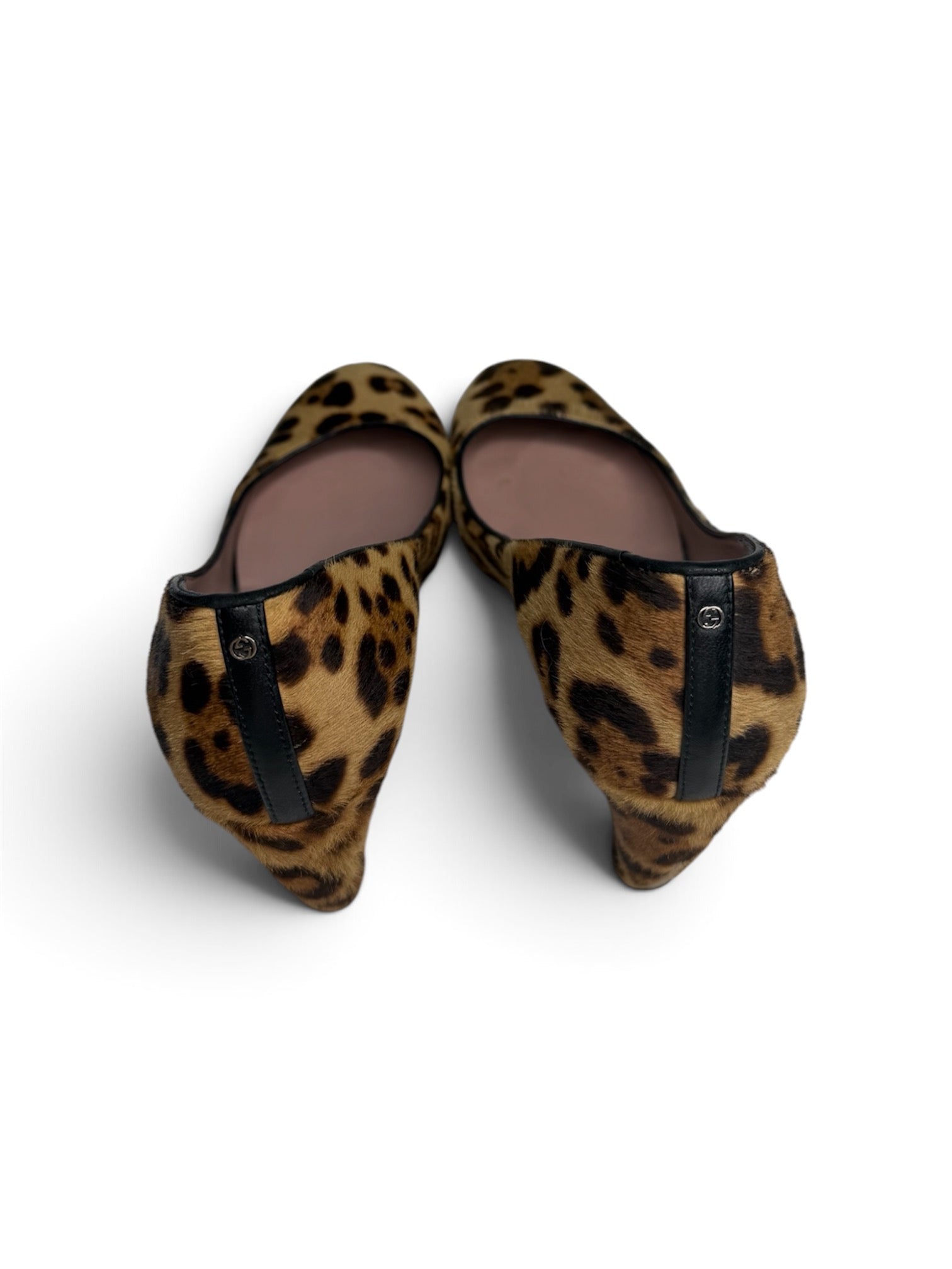 Gucci Pony-hair Calfskin Wedge Heels