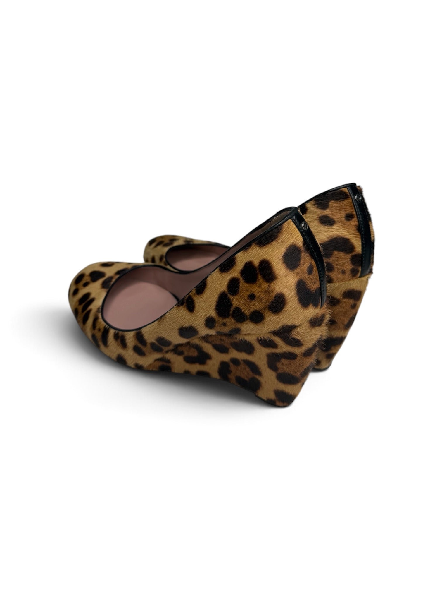 Gucci Pony-hair Calfskin Wedge Heels