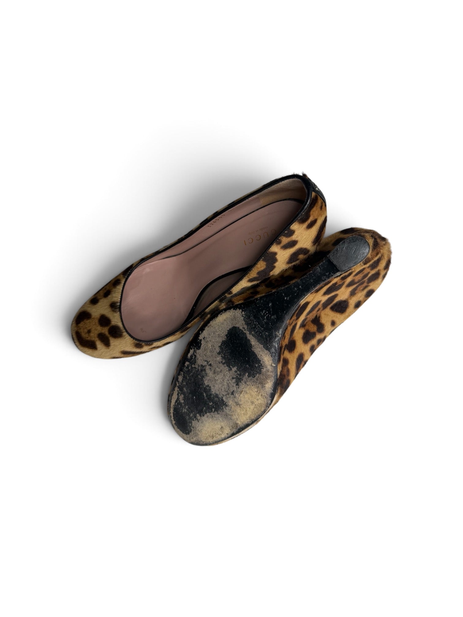 Gucci Pony-hair Calfskin Wedge Heels