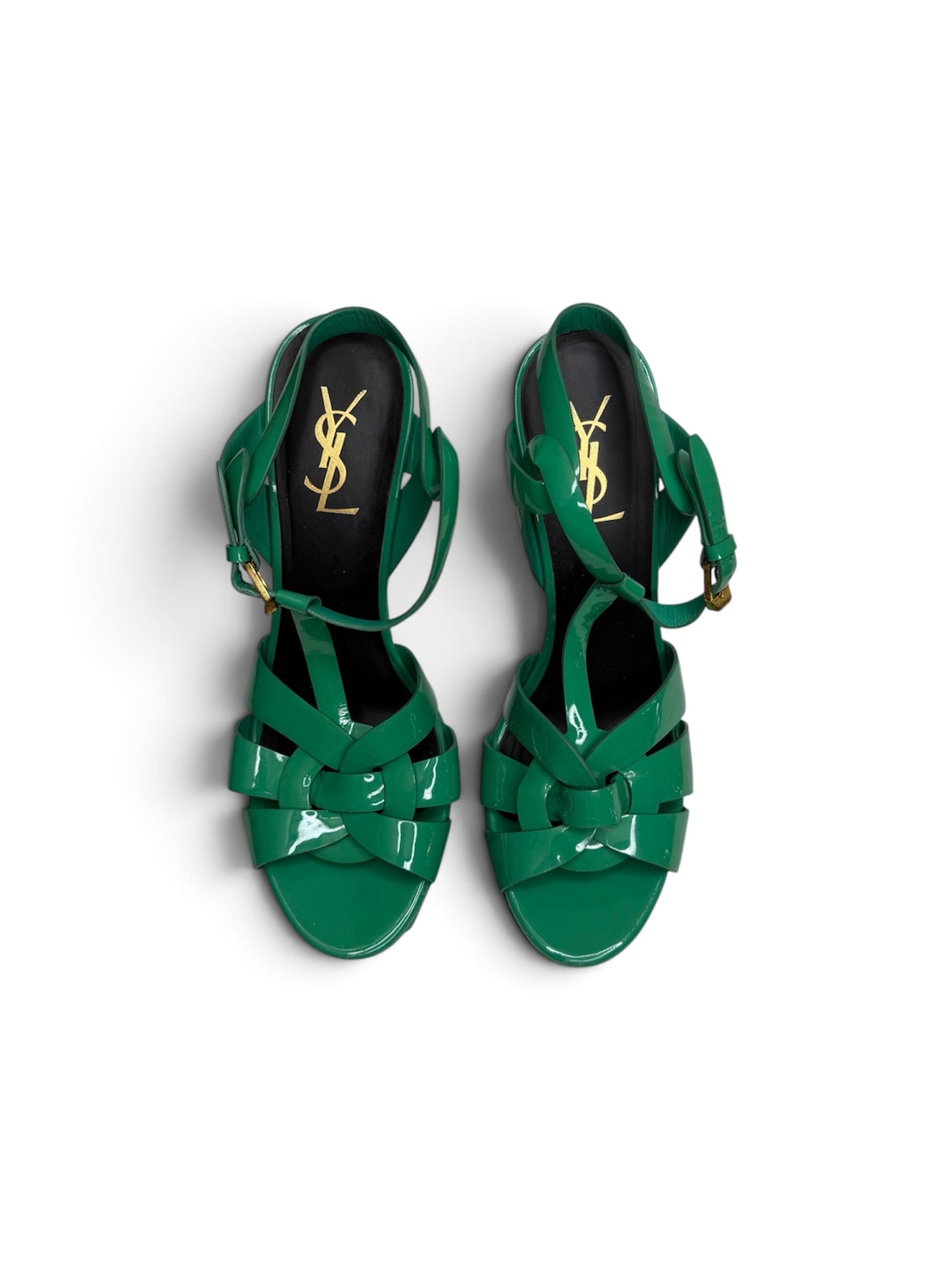 Saint Laurent Tribute Heels in Green
