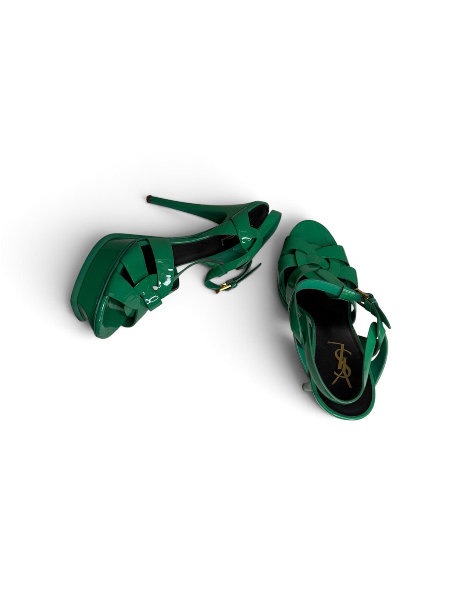 Saint Laurent Tribute Heels in Green