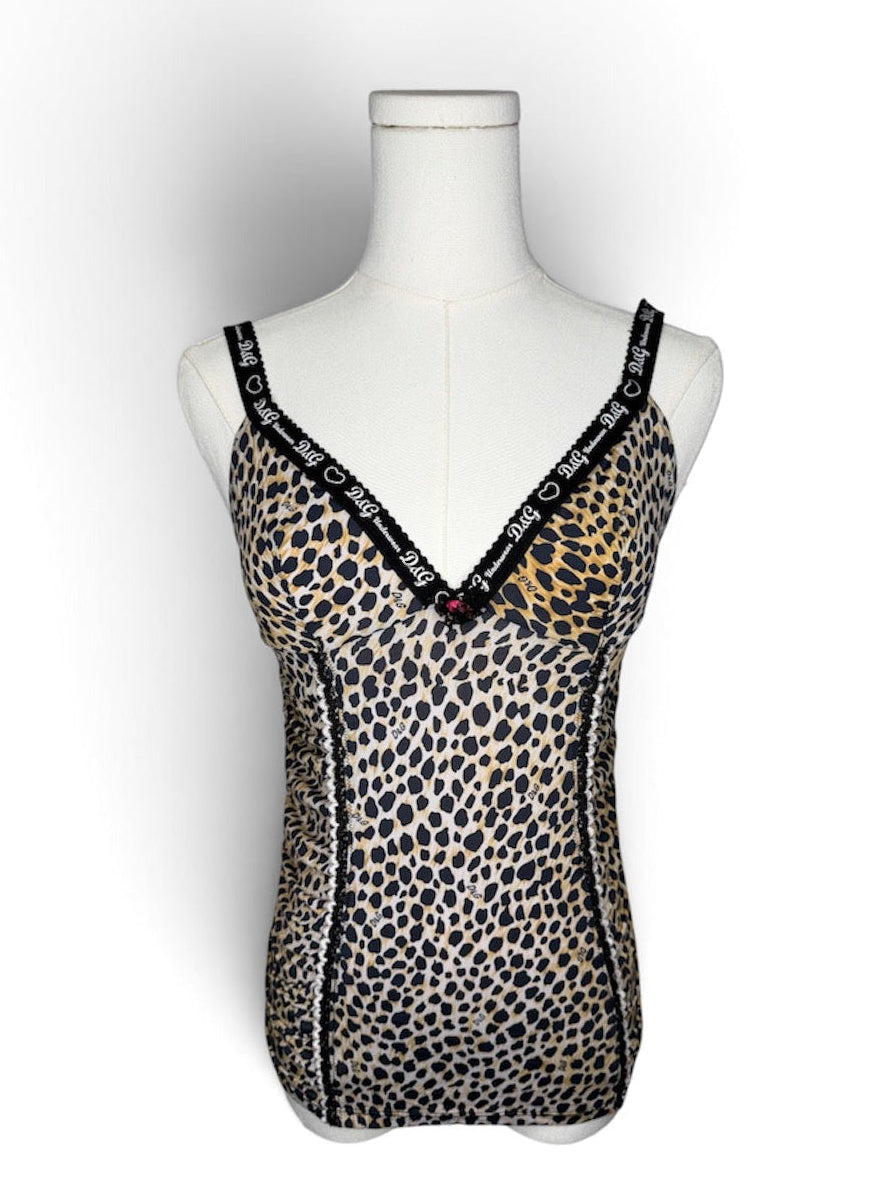 Dolce and Gabbana Cheetah Print Cami