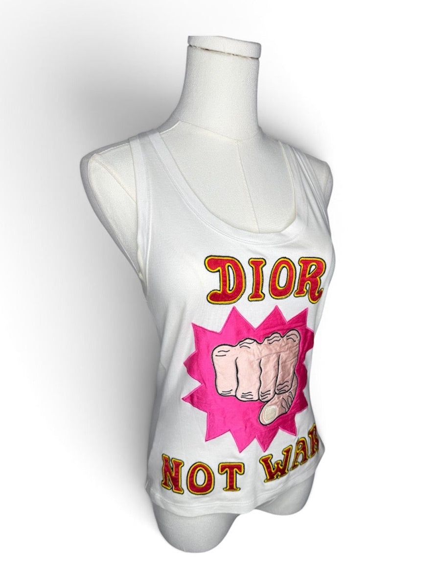 Vintage Dior 2005 "Dior Not War" Tank Top