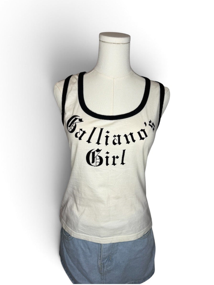 John Galliano - "Galliano's Girl" tank top