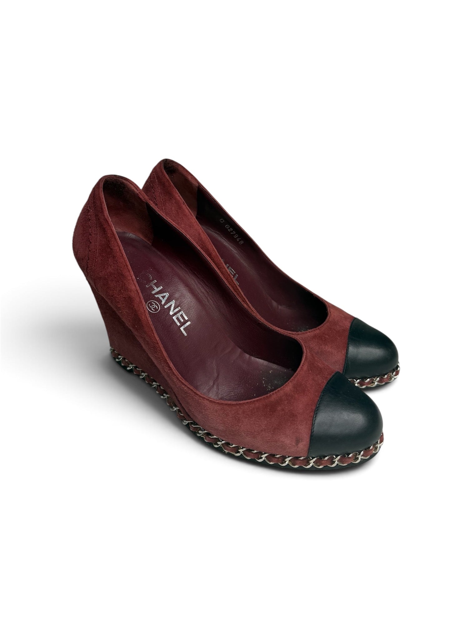 Chanel Maroon Heels
