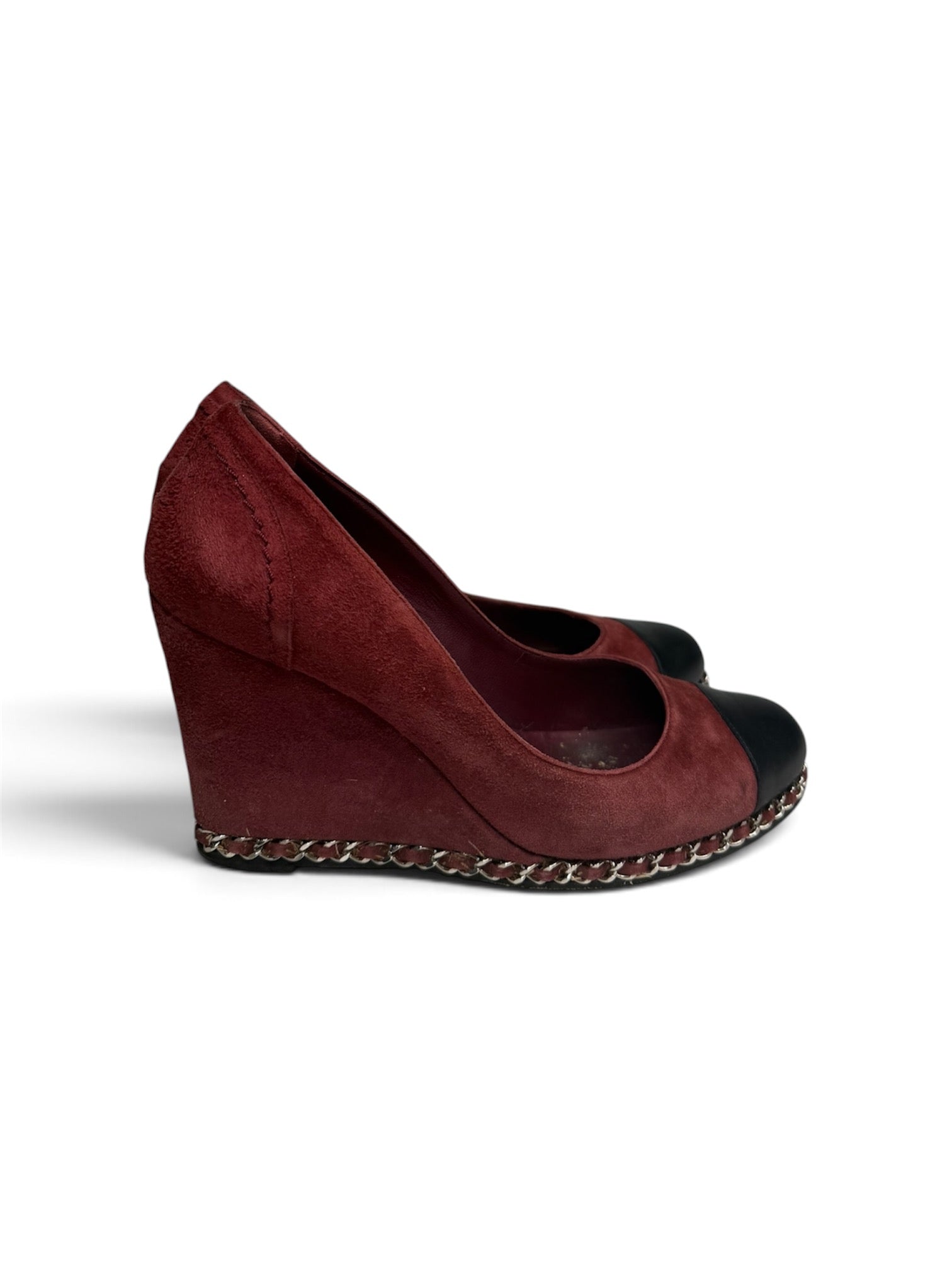 Chanel Maroon Heels