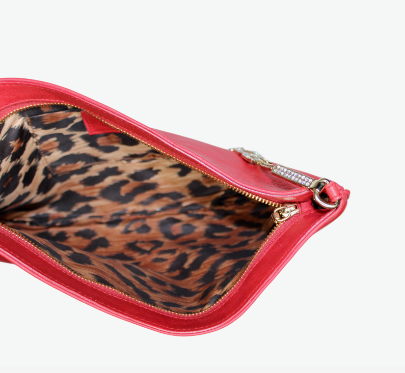 D&G Red Rhinestone Shoulder Bag