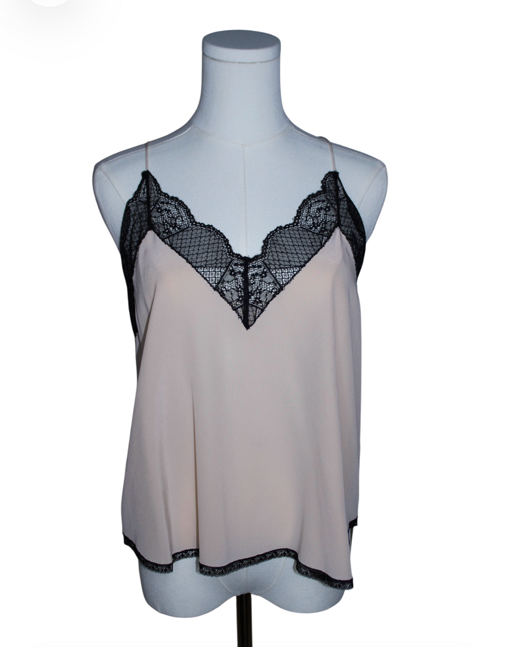 Zadig and Voltaire Beige Lace Cami