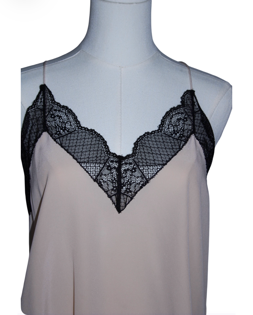 Zadig and Voltaire Beige Lace Cami