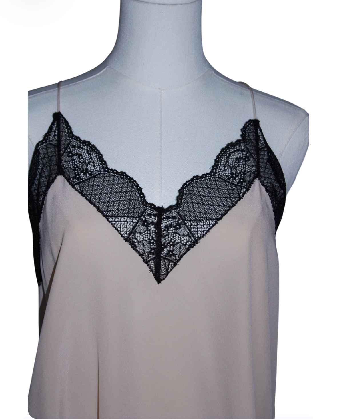 Zadig and Voltaire Beige Lace Cami