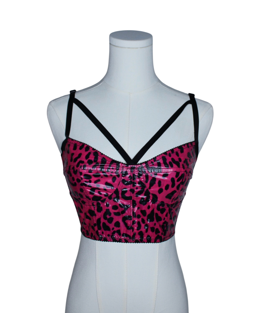 D&G Nylon Animal Print Crop Top