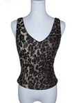 Caché Leopard Sequin Tank