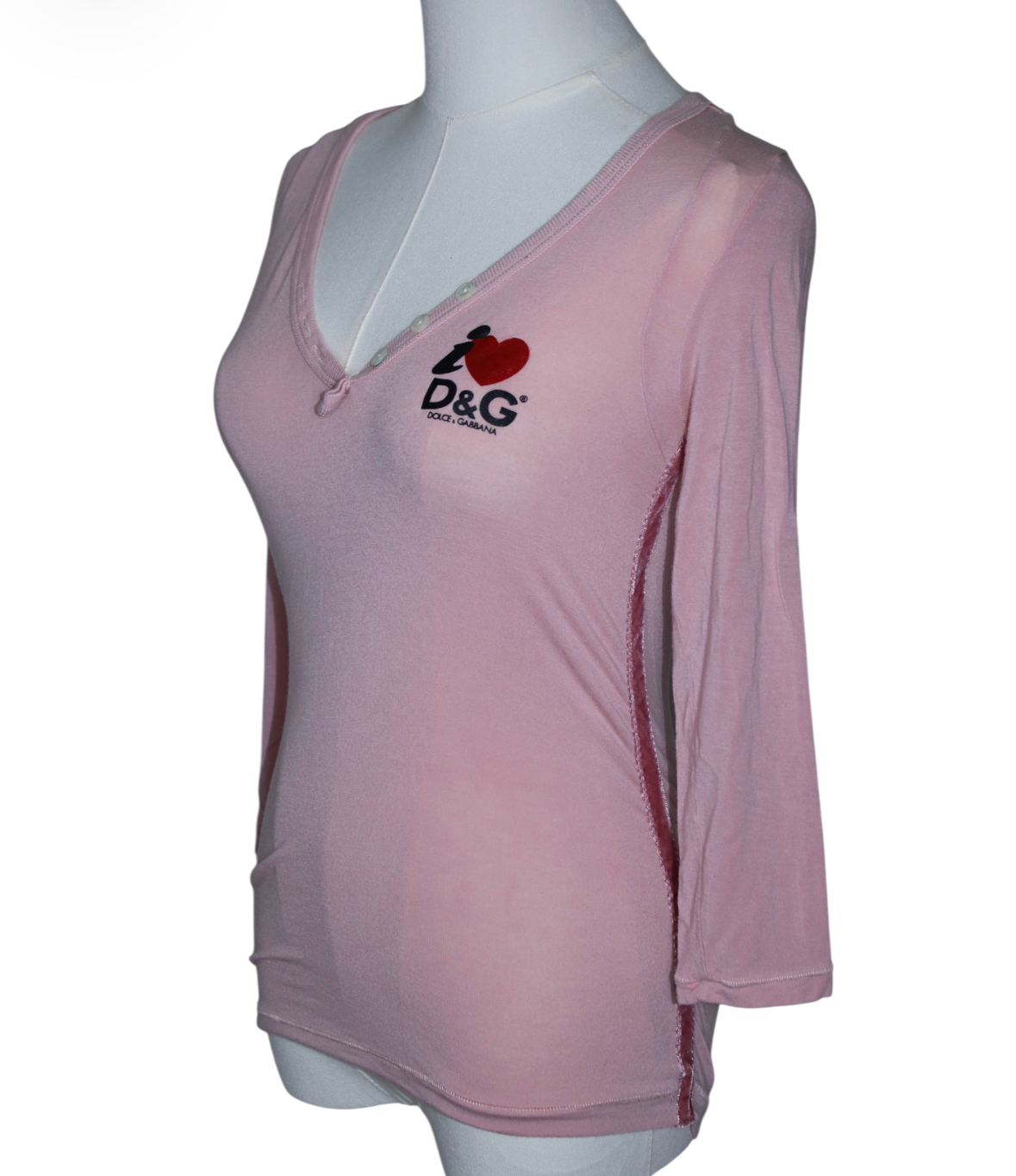 D&G pink quartersleeve