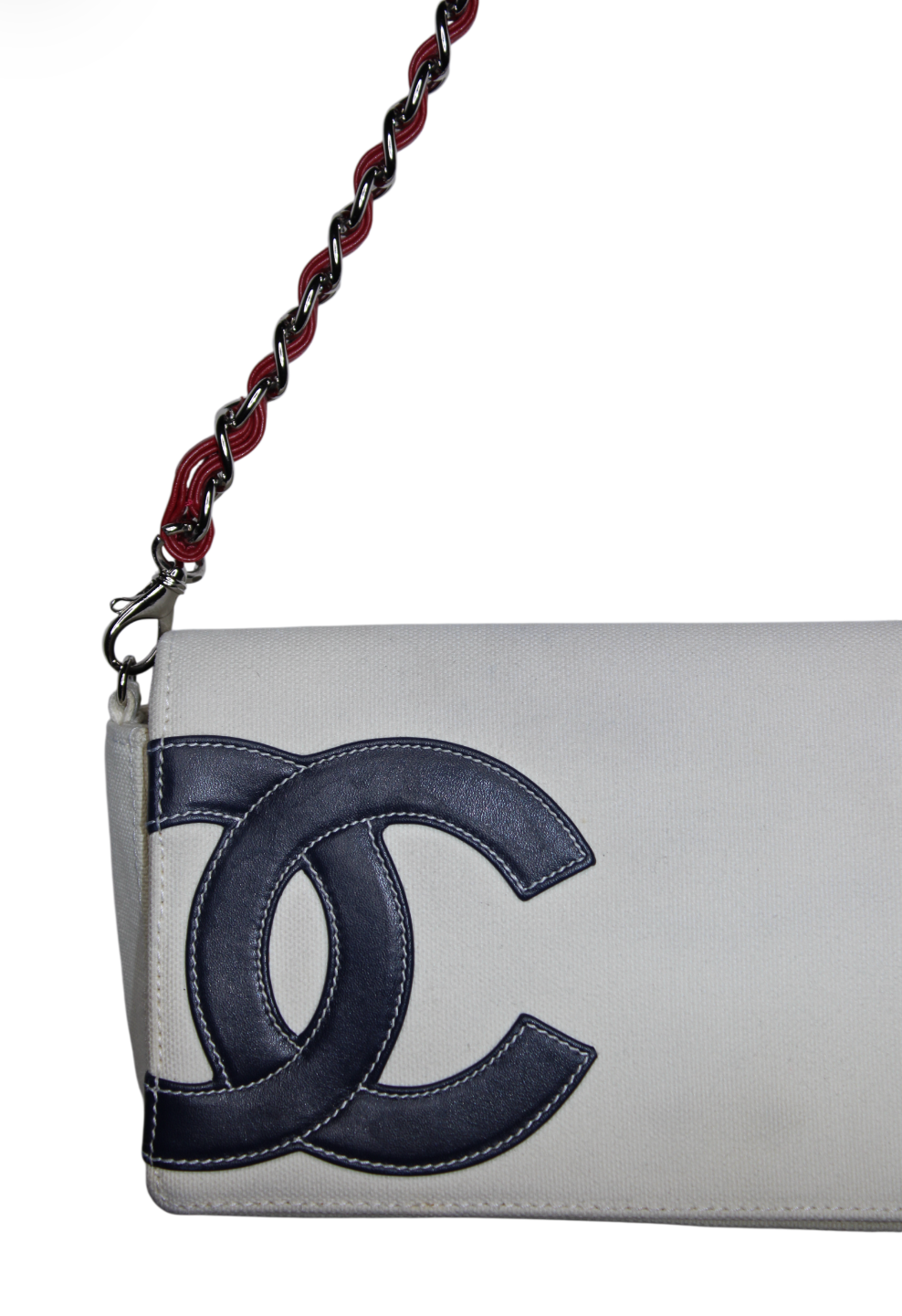 Chanel No. 5 Logo Canvas Shoulder Bag