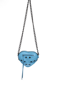 Balenciaga Blue Le Cagole Heart Bag