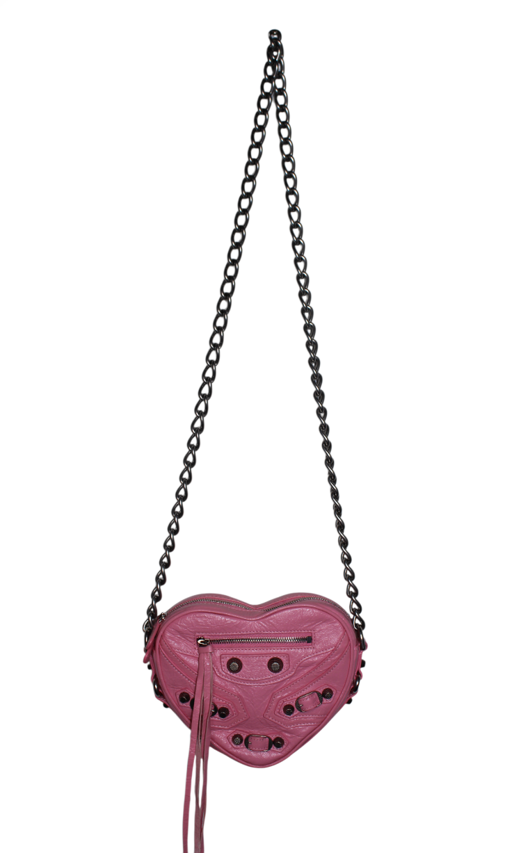 Balenciaga Pink Le Cagole Heart Bag