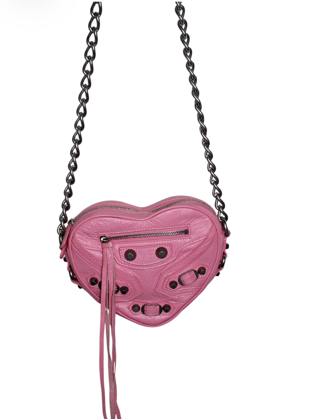Balenciaga Pink Le Cagole Heart Bag