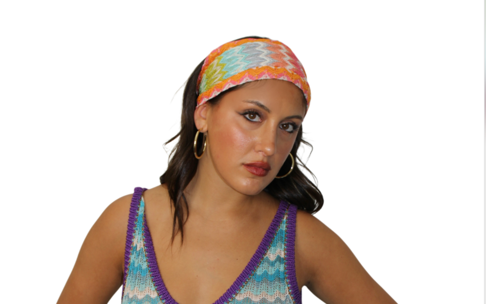 Missoni Orange Pattern Headband