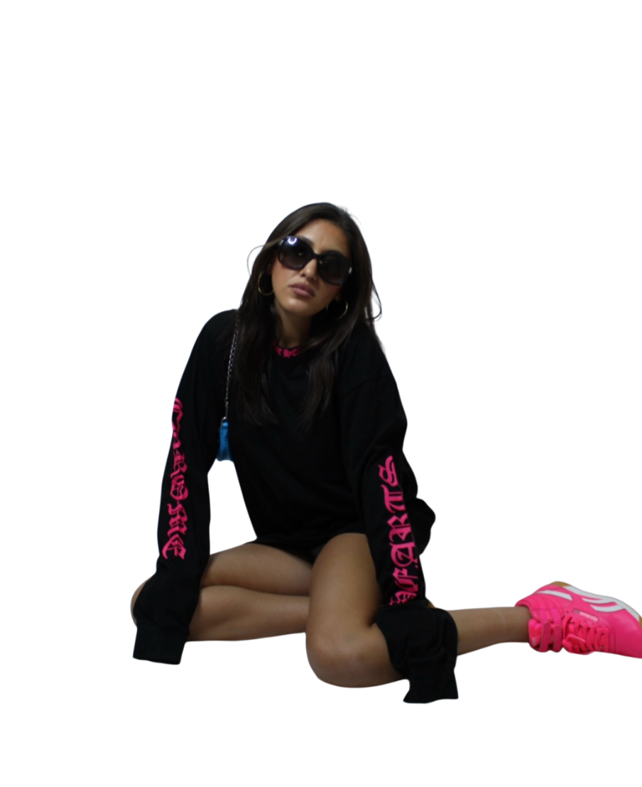 Chrome Hearts Neon Pink Long Sleeve