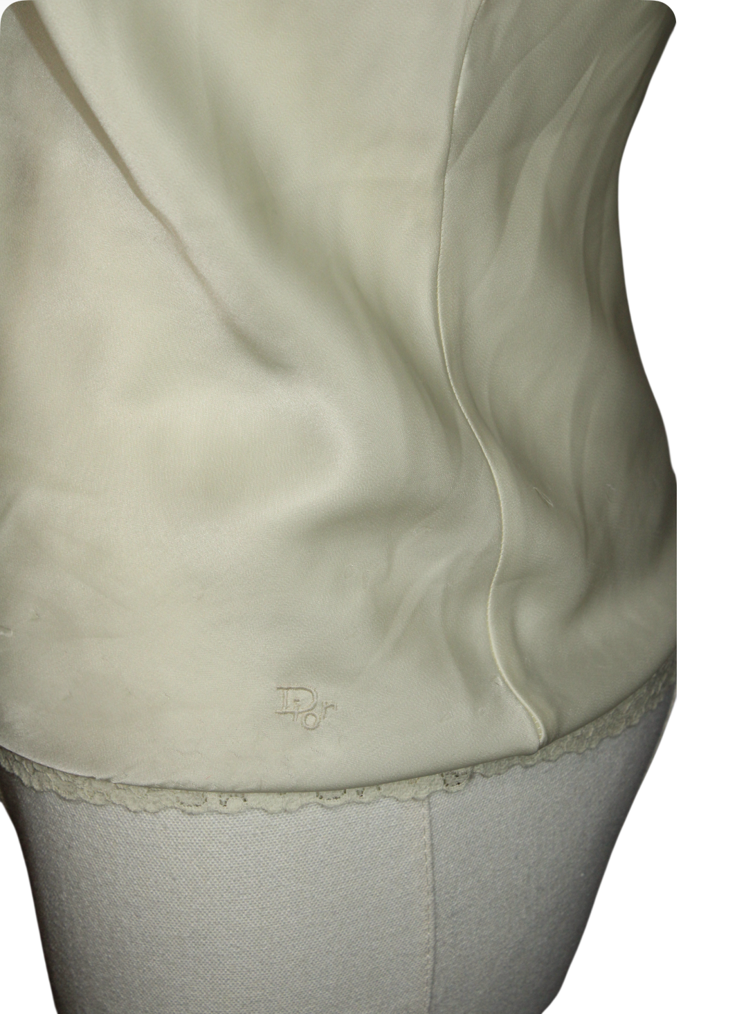 Vintage Dior Ivory Silk Cami From 80s