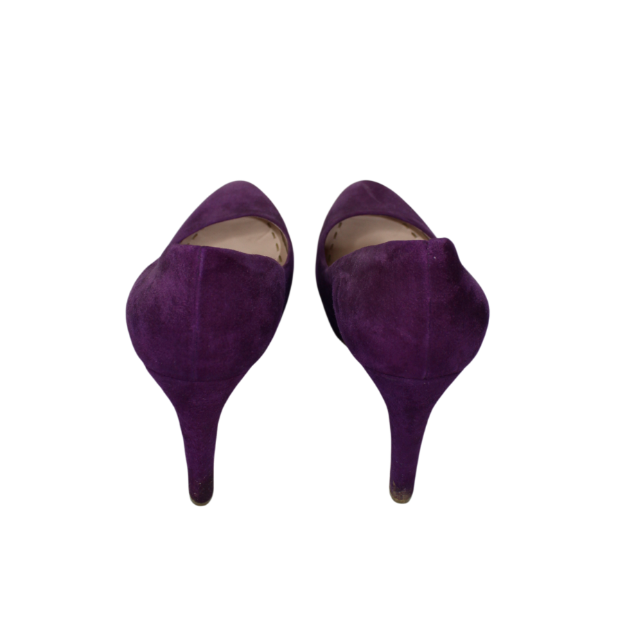 Miu Miu Purple Suede Pumps
