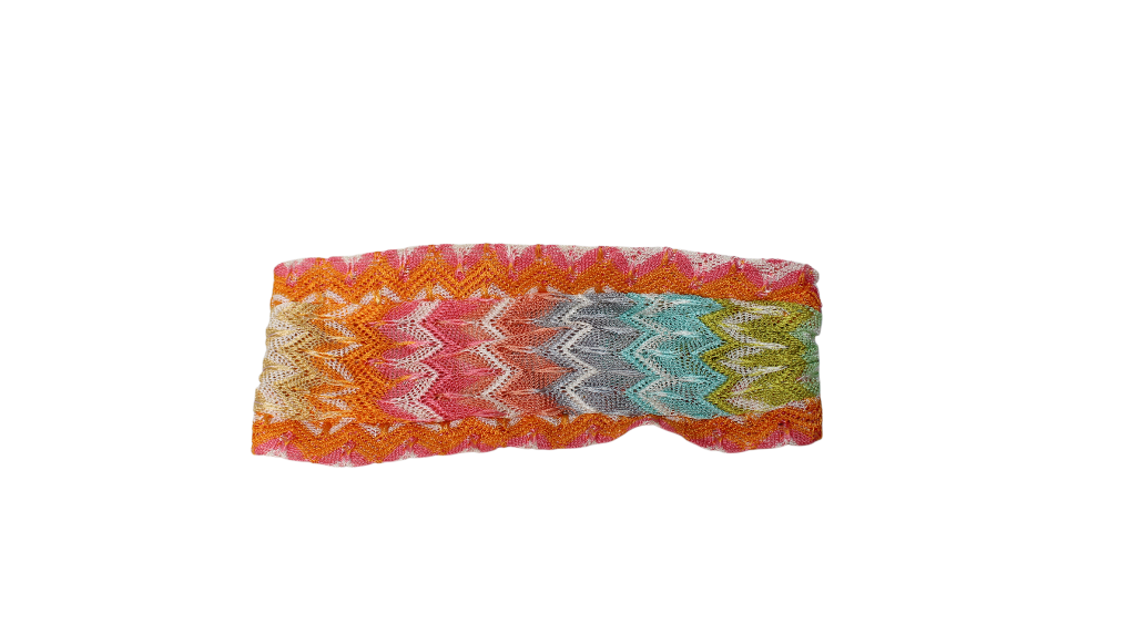 Missoni Orange Pattern Headband