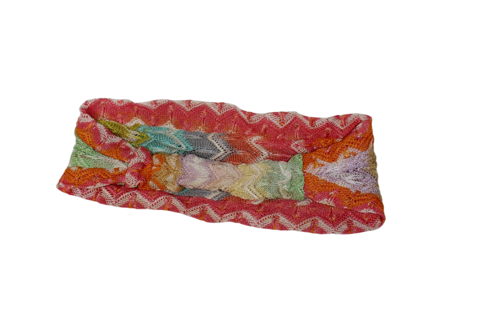 Missoni Orange Pattern Headband