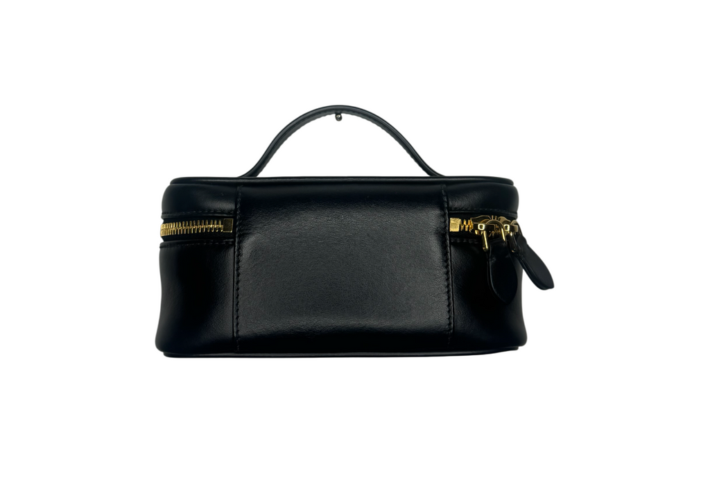 Miu Miu Black Leather Vanity Bag