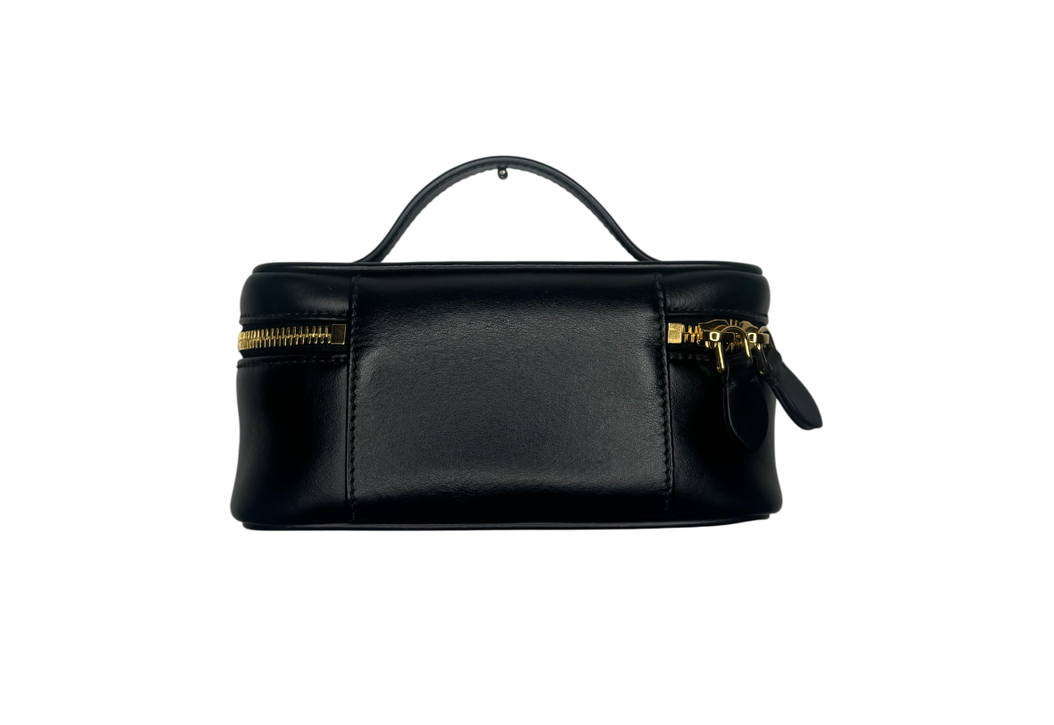Miu Miu Black Leather Vanity Bag